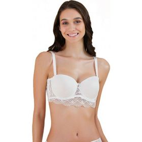 Kom Bridal 41SU75201 Ekru Straples Sütyen