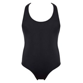 Kom Siyah Swimm Kız Çocuk Mayo