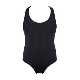 Kom Siyah Swimm Kız Çocuk Mayo
