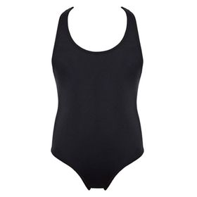 Kom Siyah Swimm Kız Çocuk Mayo