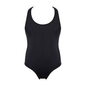 Kom Siyah Swimm Kız Çocuk Mayo
