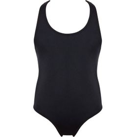 Kom Siyah Swimm Kız Çocuk Mayo