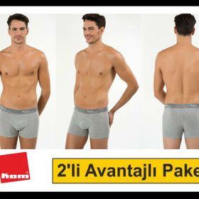 Kom Tight 2'li Erkek Boxer