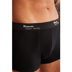 Kom Tight Siyah Pamuklu 2'li Erkek Boxer