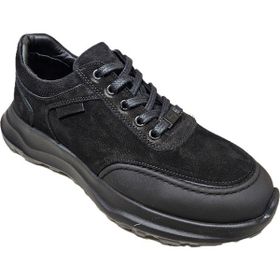 Komcero K3130-1915 Bağcıklı Arka Deri Kat Taban Siyah Erkek Outdoor Ayakkabı