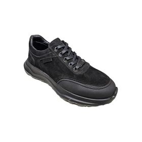 Komcero K3130-1915 Bağcıklı Arka Deri Kat Taban Siyah Nubuk Erkek Outdoor Ayakkabı