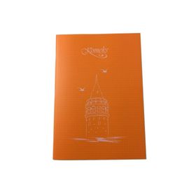 Komeks Kaye Dikişli Plastik Kapak Kareli 60 Yaprak A4 Defter