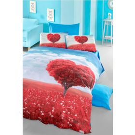 Komfort Home 3D Çift Kişilik Pamuk Saten 200 x 220 cm Nevresim Takımı