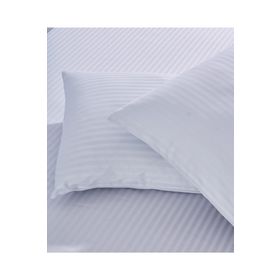 Komfort Home Açık Gri 2 Adet Çizgili Pamuk Saten Yastık Kılıfı