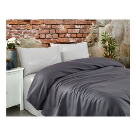 Komfort Home Antrasit Çift Kişilik Ranforce %100 Pamuk Pike