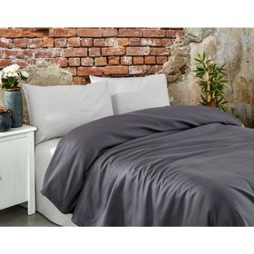 Komfort Home Antrasit Çift Kişilik Ranforce %100 Pamuk Pike