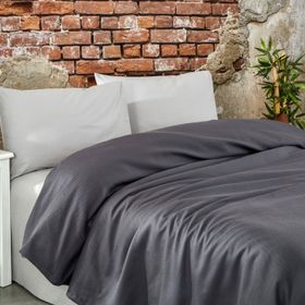 Komfort Home Antrasit Çift Kişilik Ranforce %100 Pamuk Pike