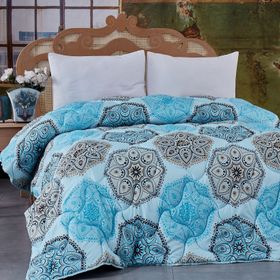 Komfort Home Baskılı Çift Kişilik Microfiber Yorgan + 2 Yastık