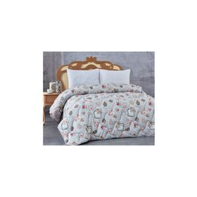 Komfort Home Baskılı Çift Kişilik Microfiber Yorgan + 2 Yastık