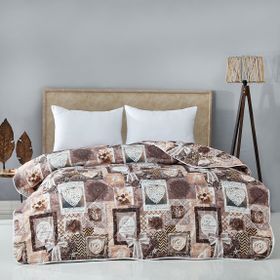 Komfort Home Baskılı Çift Kişilik Microfiber Yorgan + 2 Yastık