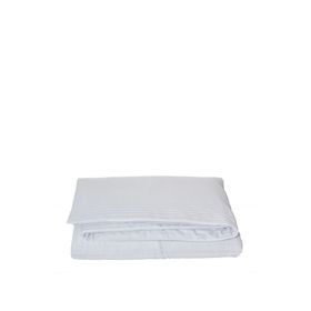 Komfort Home Beyaz Battal Boy Çizgili Pamuk Saten Nevresim