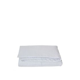 Komfort Home Beyaz Battal Boy Çizgili Pamuk Saten Nevresim