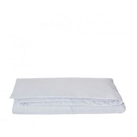 Komfort Home Beyaz Battal Boy Çizgili Pamuk Saten Nevresim