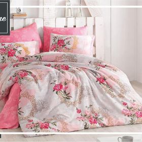 Komfort Home Buse Ranforce Pembe Çift Kişilik Nevresim Takımı Seti