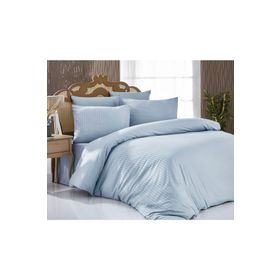 Komfort Home Çift Kişilik Çizgili Pamuk Saten Nevresim Takımı