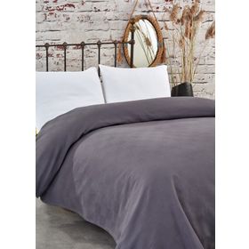 Komfort Home Çift Kişilik Dama Desen %100 Pamuk Antrasit Pike