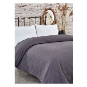 Komfort Home Çift Kişilik Dama Desen %100 Pamuk Antrasit Pike