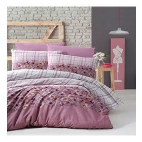 Komfort Home Çift Kişilik Ranforce Alvina Rose Nevresim Takım