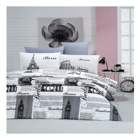 Komfort Home Çift Kişilik Ranforce City Nevresim Takım