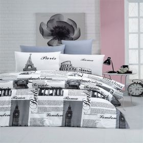 Komfort Home Çift Kişilik Ranforce City Nevresim Takım