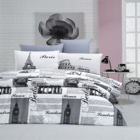 Komfort Home Çift Kişilik Ranforce City Nevresim Takım