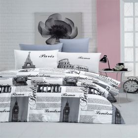Komfort Home Çift Kişilik Ranforce City Nevresim Takım