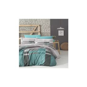 Komfort Home Çift Kişilik Ranforce Estela Turquoise Nevresim Takım