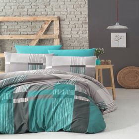 Komfort Home Çift Kişilik Ranforce Estela Turquoise Nevresim Takım