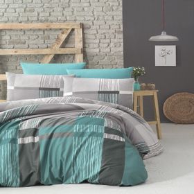 Komfort Home Çift Kişilik Ranforce Estela Turquoise Nevresim Takım