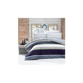 Komfort Home Çift Kişilik Ranforce Savoy Blue Nevresim Takım