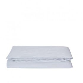 Komfort Home Çizgili Pamuk Saten Açık Gri Çift Kişilik Nevresim Takımı