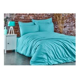 Komfort Home Çizgili Pamuk Saten Battal Boy Nevresim Takım