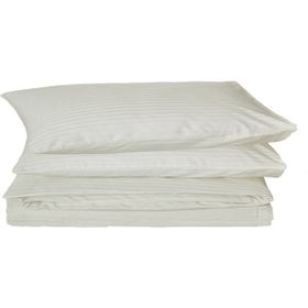 Komfort Home Çizgili Pamuk Saten Battal Boy Nevresim Takımı Seti