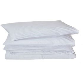 Komfort Home Çizgili Pamuk Saten Battal Boy Nevresim Takımı Seti