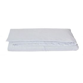 Komfort Home Çizgili Pamuk Saten Beyaz Çift Kişilik Nevresim Takımı