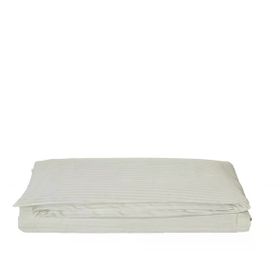 Komfort Home Çizgili Pamuk Saten Krem Çift Kişilik Nevresim Takımı