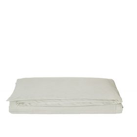 Komfort Home Çizgili Pamuk Saten Krem Çift Kişilik Nevresim Takımı