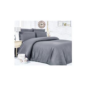 Komfort Home Çizgili Pamuk Saten Tek Kişilik Nevresim Takımı Seti