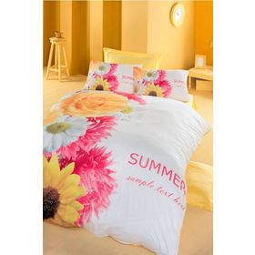 Komfort Home Daisy Çift Kişilik Saten Nevresim Takımı