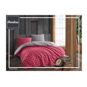 Komfort Home Ekose Ranforce Beyaz Tek Kişilik Nevresim Takımı