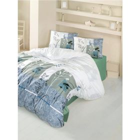 Komfort Home Erva Ranforce Yeşil Tek Kişilik Nevresim Takımı