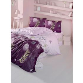 Komfort Home Hale Ranforce Mor Tek Kişilik Nevresim Takımı