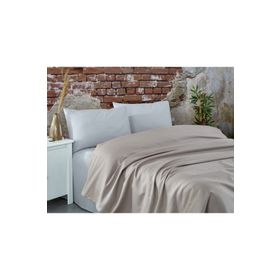 Komfort Home Kahve Çift Kişilik Ranforce %100 Pamuk Pike Sütlü