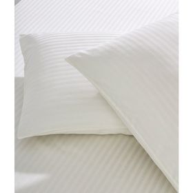Komfort Home Krem 2 Adet Çizgili Pamuk Saten Yastık Kılıfı