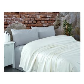 Komfort Home Krem Çift Kişilik Ranforce %100 Pamuk Pike